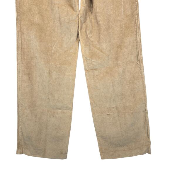 VTG 70s Montgomery Ward Men 28x33 Corduroy Pants Tan Straight Leg Workwear USA - Picture 9 of 9